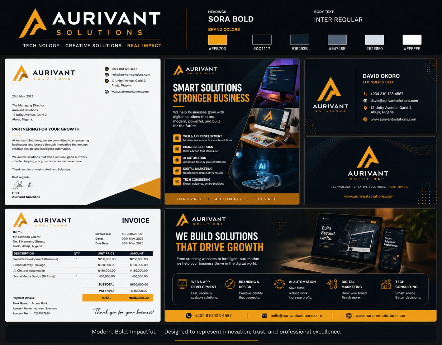 AURIVANT Solutions Brand Identity